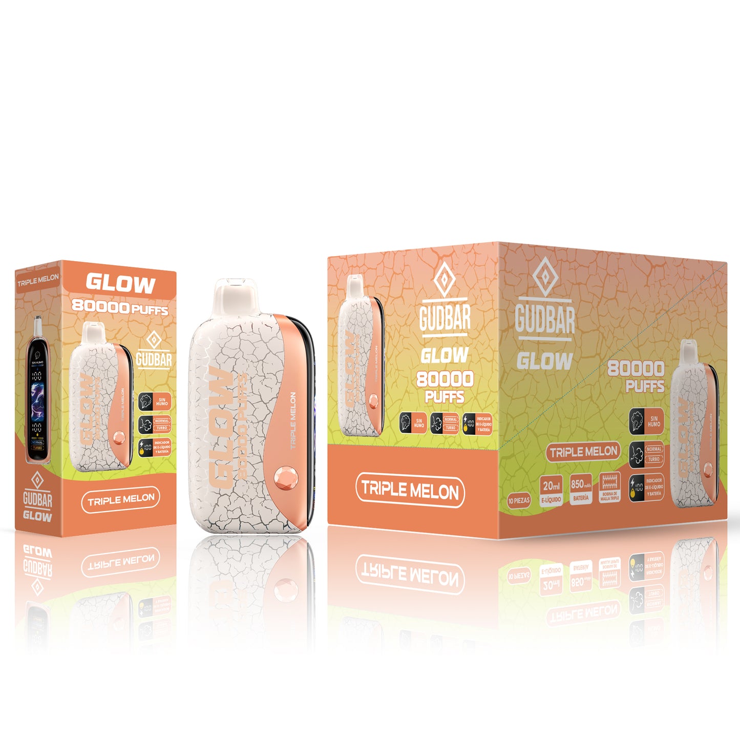 GudBar Glow 80000 – Triple Melon