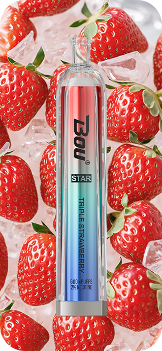 Vaper Desechable Bou star 600 Triple Strawberry