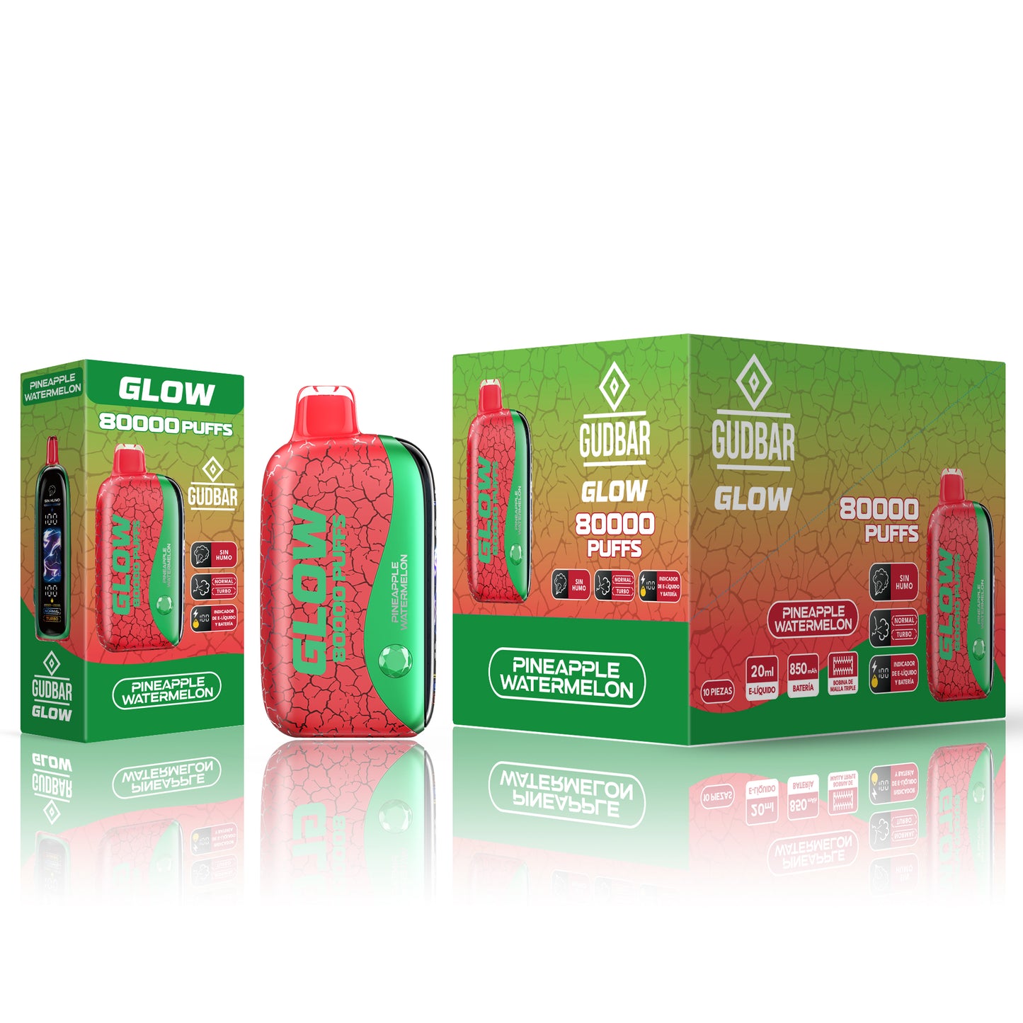 GudBar Glow 80000 – Pineapple Watermelon