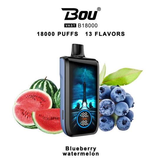 Vaper Desechable Bou VAST B1800 Blueberry watermelon 0%NIC