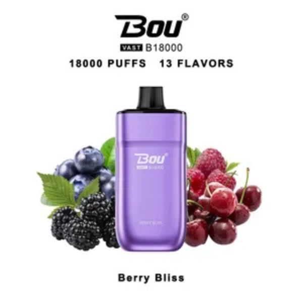 Vaper Desechable Bou VAST B1800 Berry Bliss 0%NIC