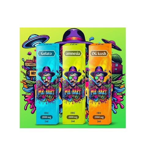 Vapers desechable MR BART HHC AMNESIA 2ML/2000MG NATURAL TERPENS