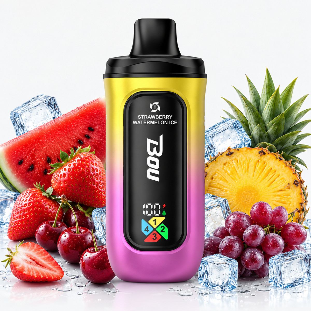 BOU TETRA 4 en 1 200K – Strawberry Watermelon