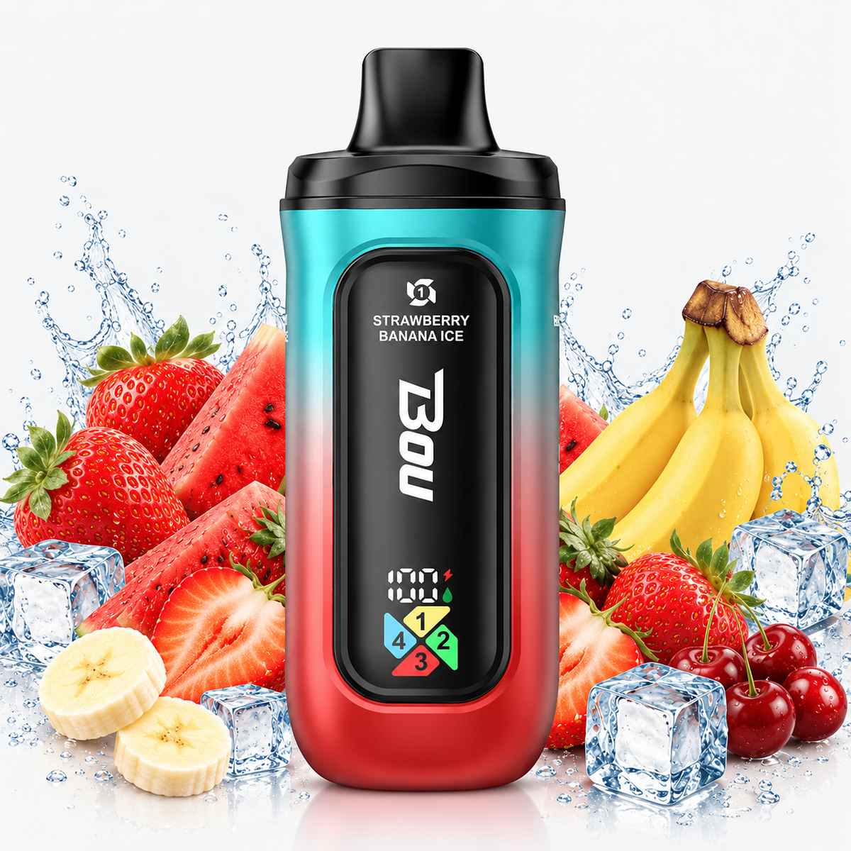BOU TETRA 4 en 1 200K – Strawberry Banana