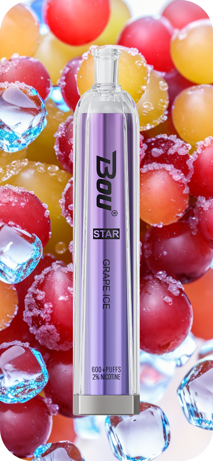 Vaper Desechable Bou Starr 600 Grape ice