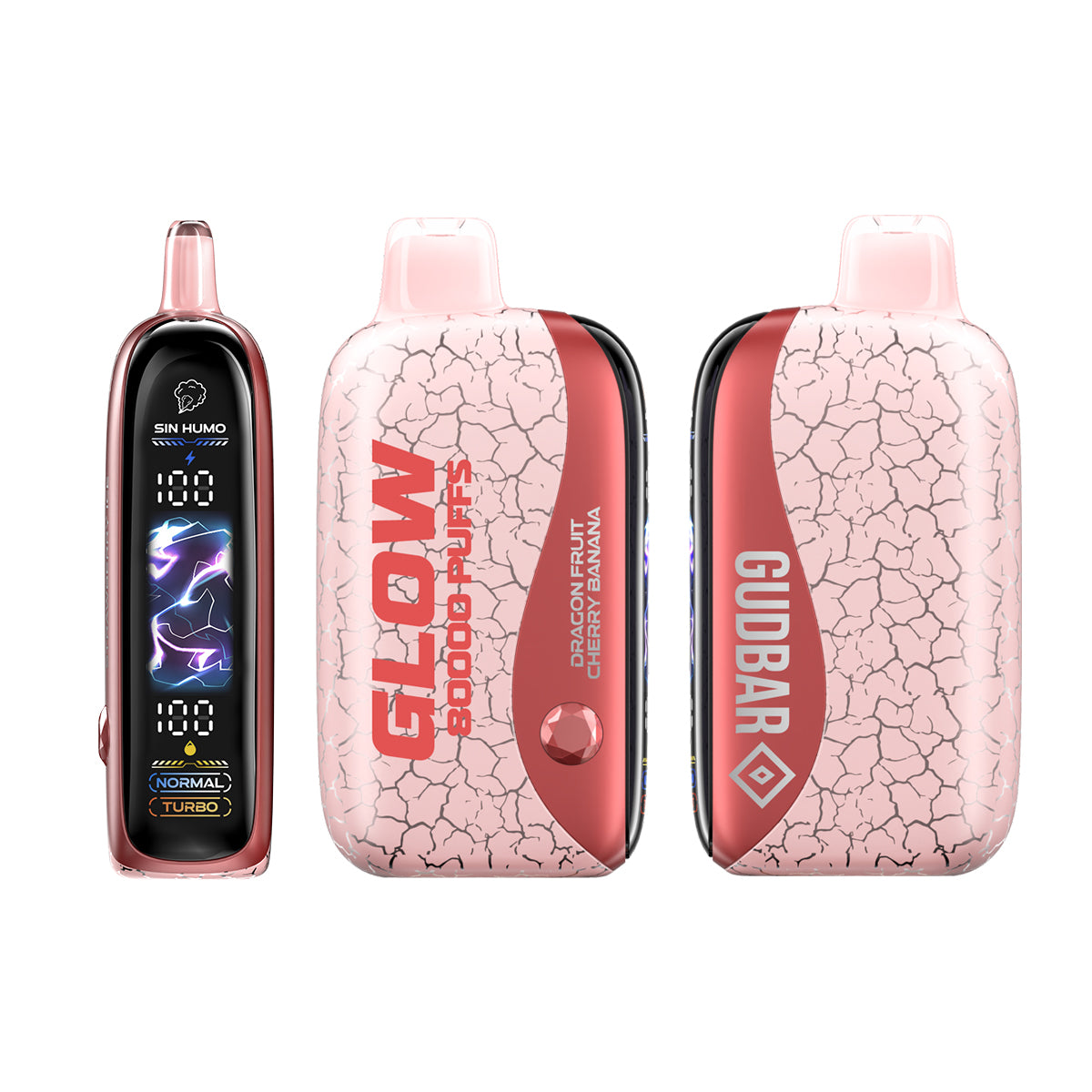 GudBar Glow 80000 – Dragon Fruit Cherry Banana