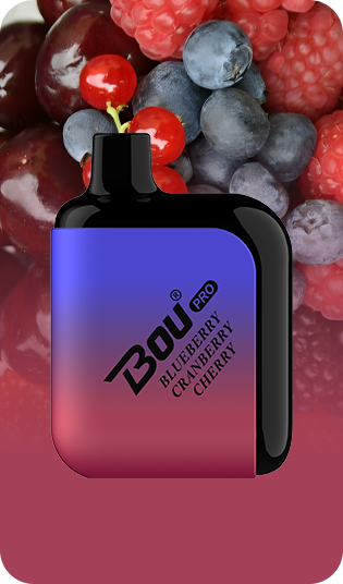 Vaper Desechable Bou Pro 7000 Puffs Blueberry Cranberry Cherry