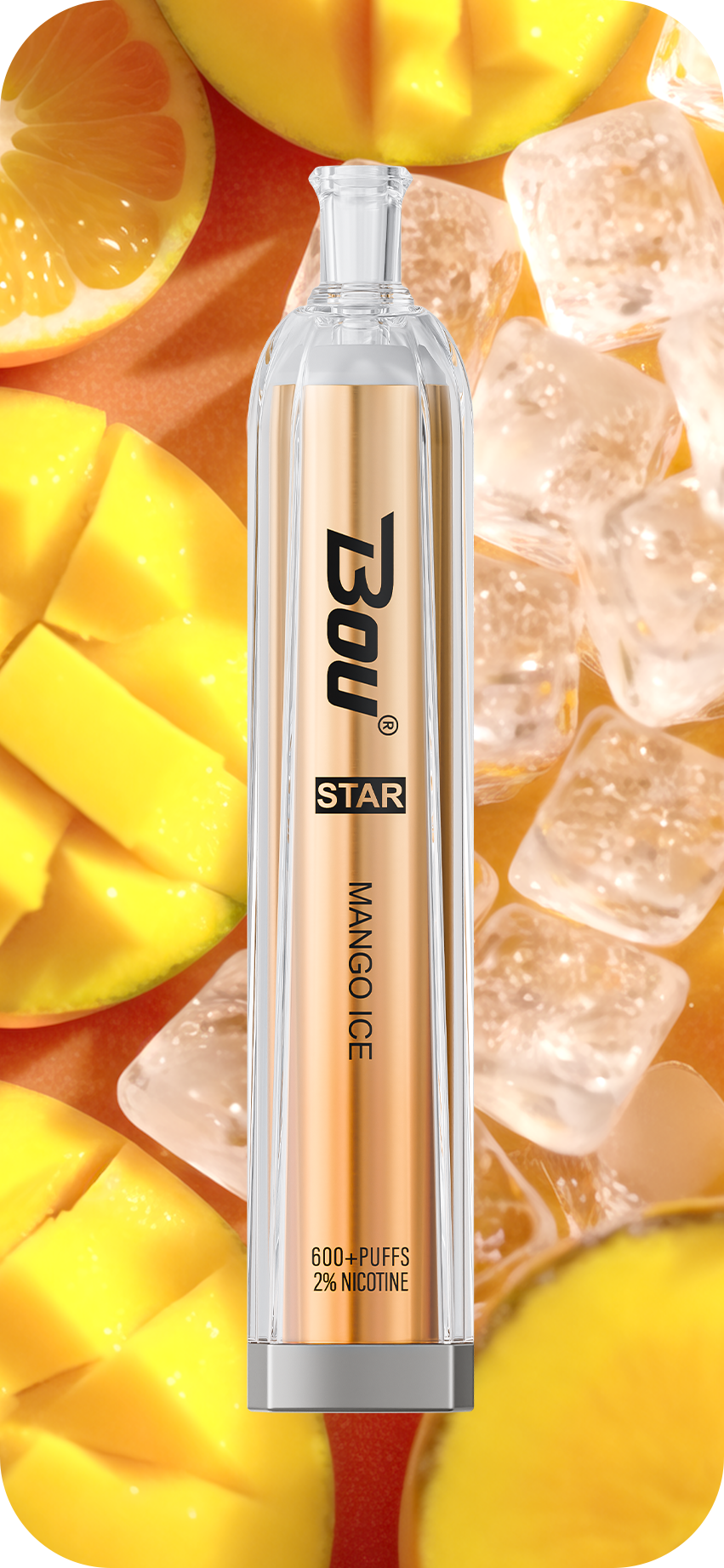 Vaper Desechable Bou Star Mango ice 🧊🥭