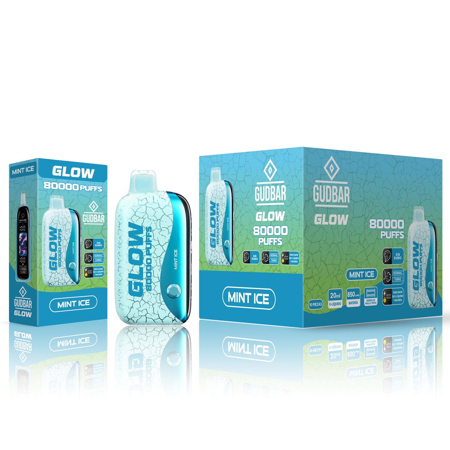 GudBar Glow 80000 – Mint Ice