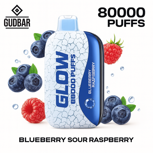 GudBar Glow 80000 – Blueberry Sour Raspberry