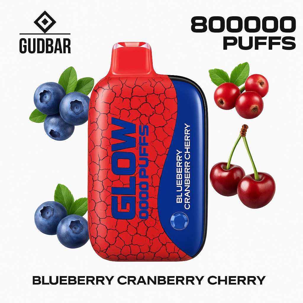 GudBar Glow 80000 – Blueberry Cranberry Cherry
