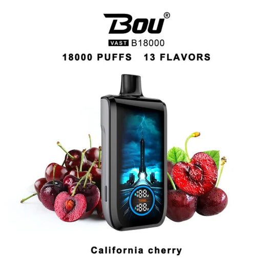 Vaper Desechable Bou VAST B1800 California Cherry 0%NIC