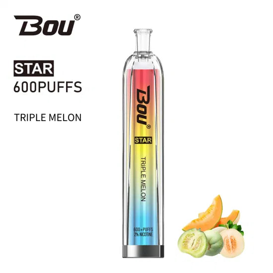 Vaper Desechable Bou Star 600 Puffs Triple Melón
