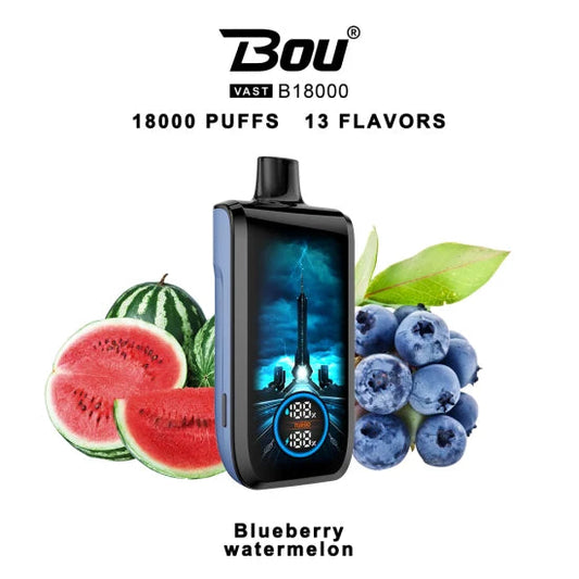 Vaper Desechable Bou VAST B1800 Blueberry watermelon 0%NIC