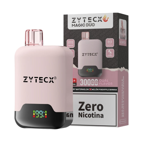 Vaper desechable Magic Duo 30000 Raspberry Watermelon & Melón Pineapple Banana By Zytecx