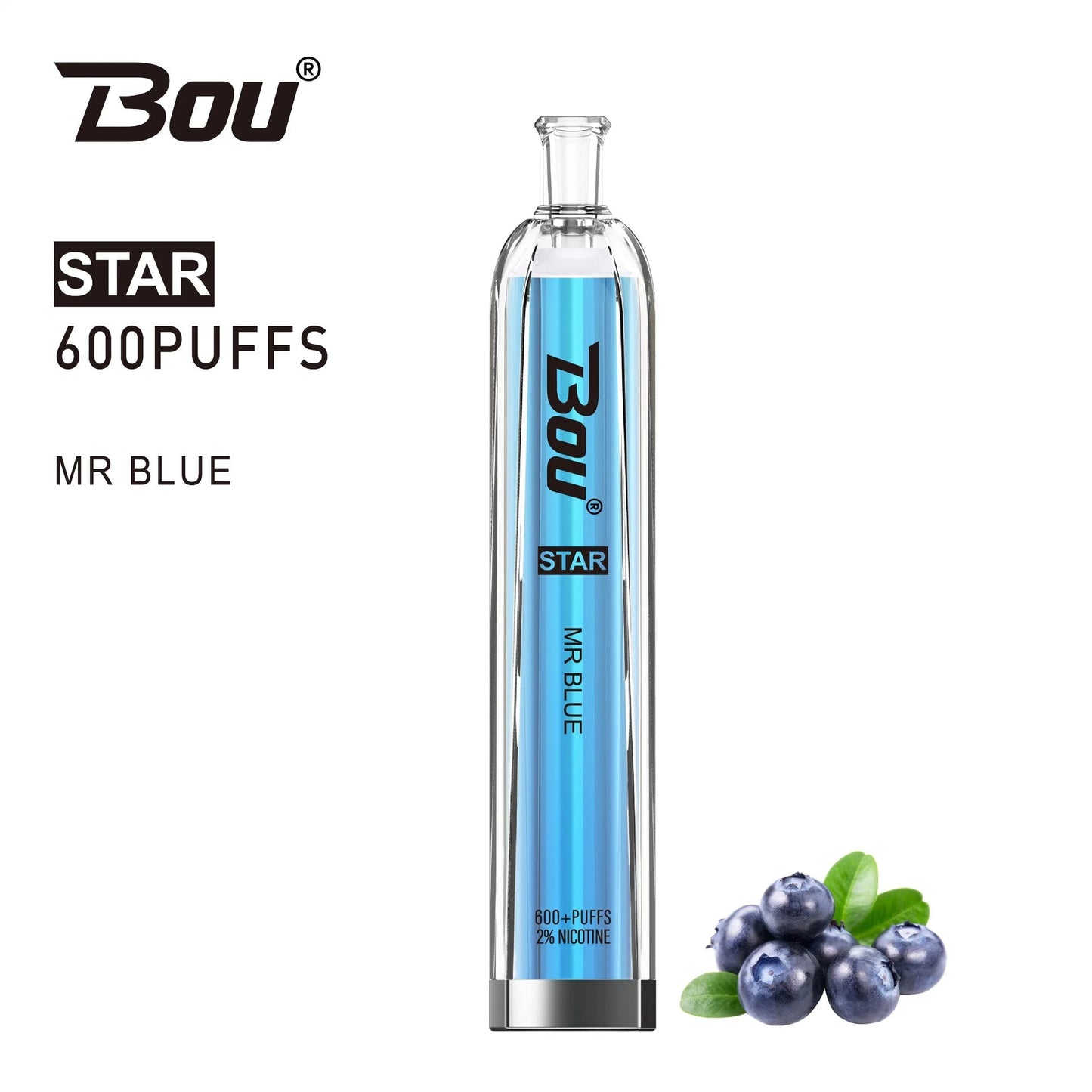 Vaper Desechable Bou star Blueberry ice 🧊 🫐