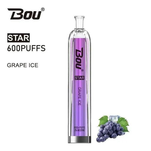 Vaper Desechable Bou Starr 600 Grape ice