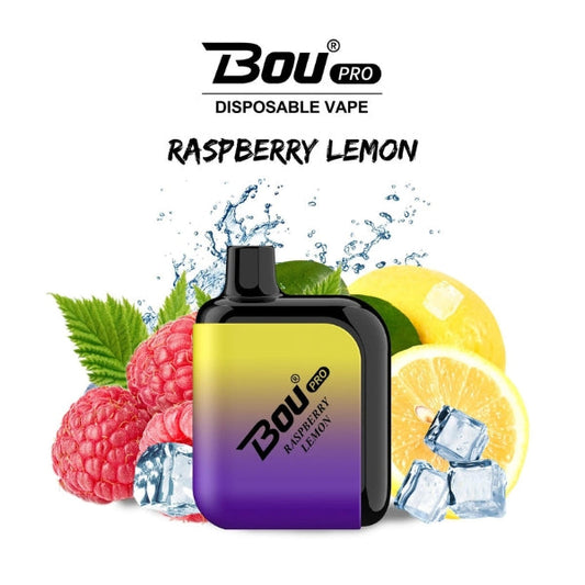 Vaper Desechable Bou Pro 7000 Puffs Raspberry Lemon