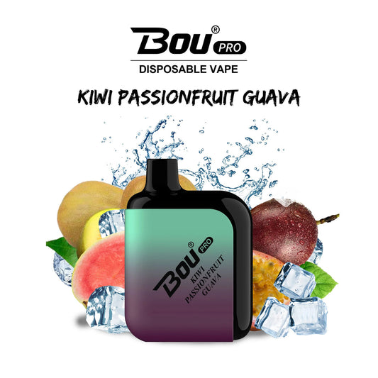 Vaper Desechable Bou Pro 7000 Puffs Kiwi Passion Fruit Guava