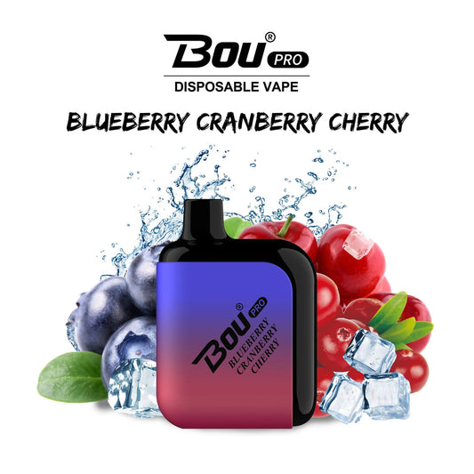 Bou 7000 Blueberry Cranberry cherry 0% NIC
