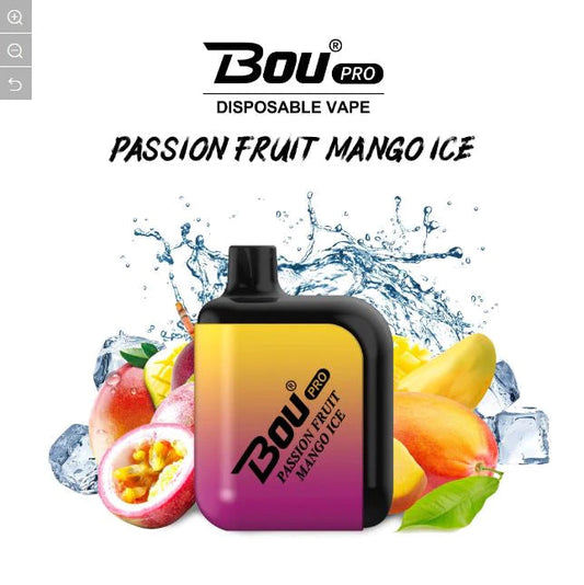 Vaper Desechable Bou Pro 7000 Puffs Pasión Fruit Mango Ice