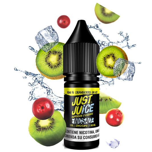 Just Juice Nic Salt Kiwi & Cranberry On Ice 10ml