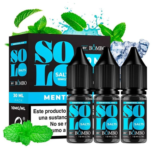 Bombo Solo Nic Salts - Menthol Ice (Pack 3)
