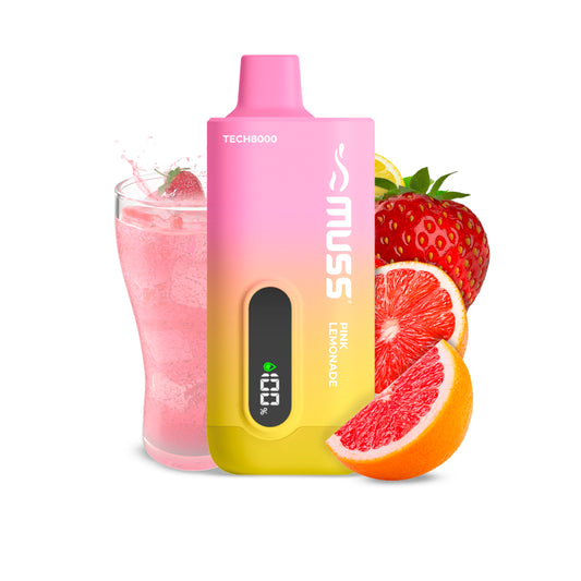 Vaper Desechable  Tech 8000 Puffs Strawberry Kiwi  0% Nic.