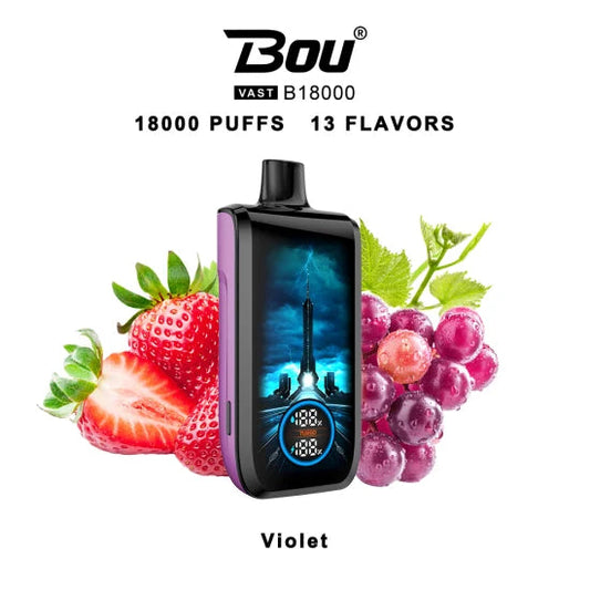 Vaper Desechable Bou VAST B1800 Violet 0%NIC