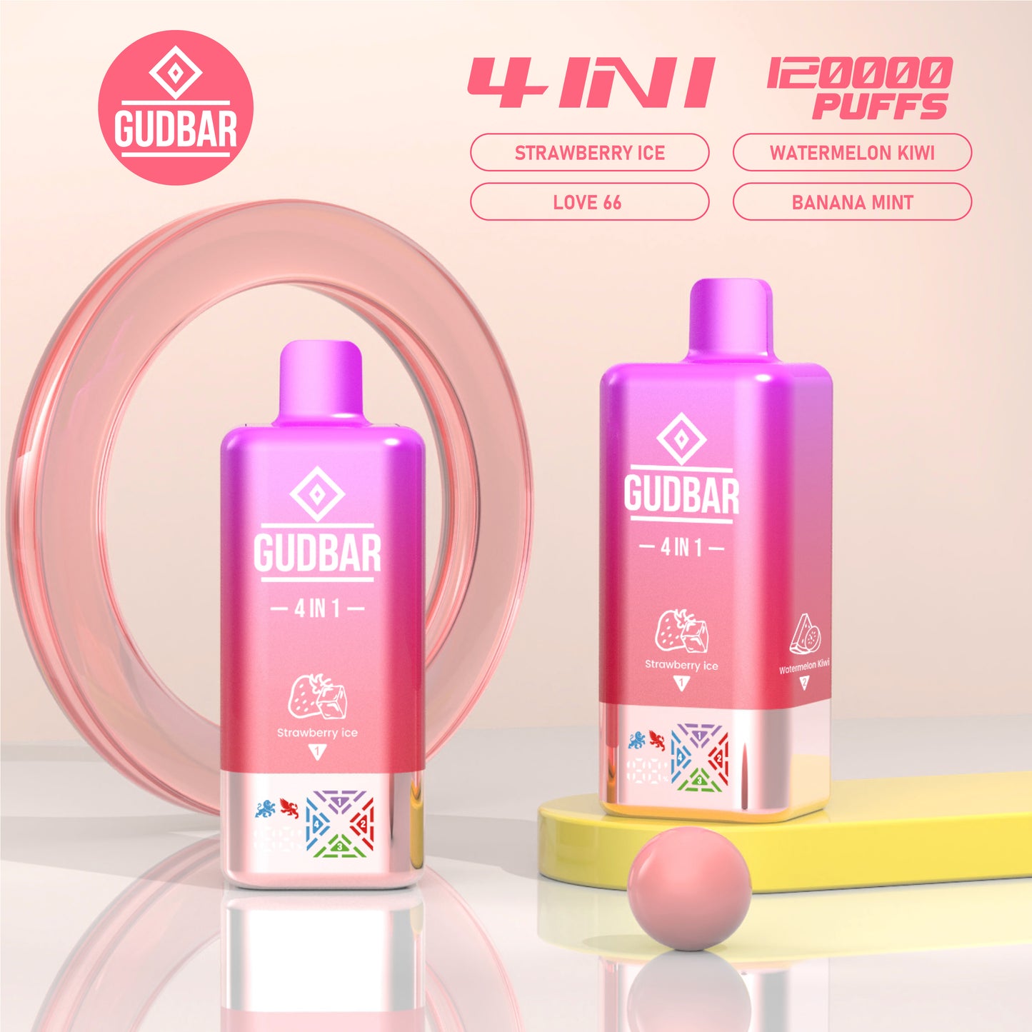 GUDBAR™ 4 en 1 120.000 Puffs