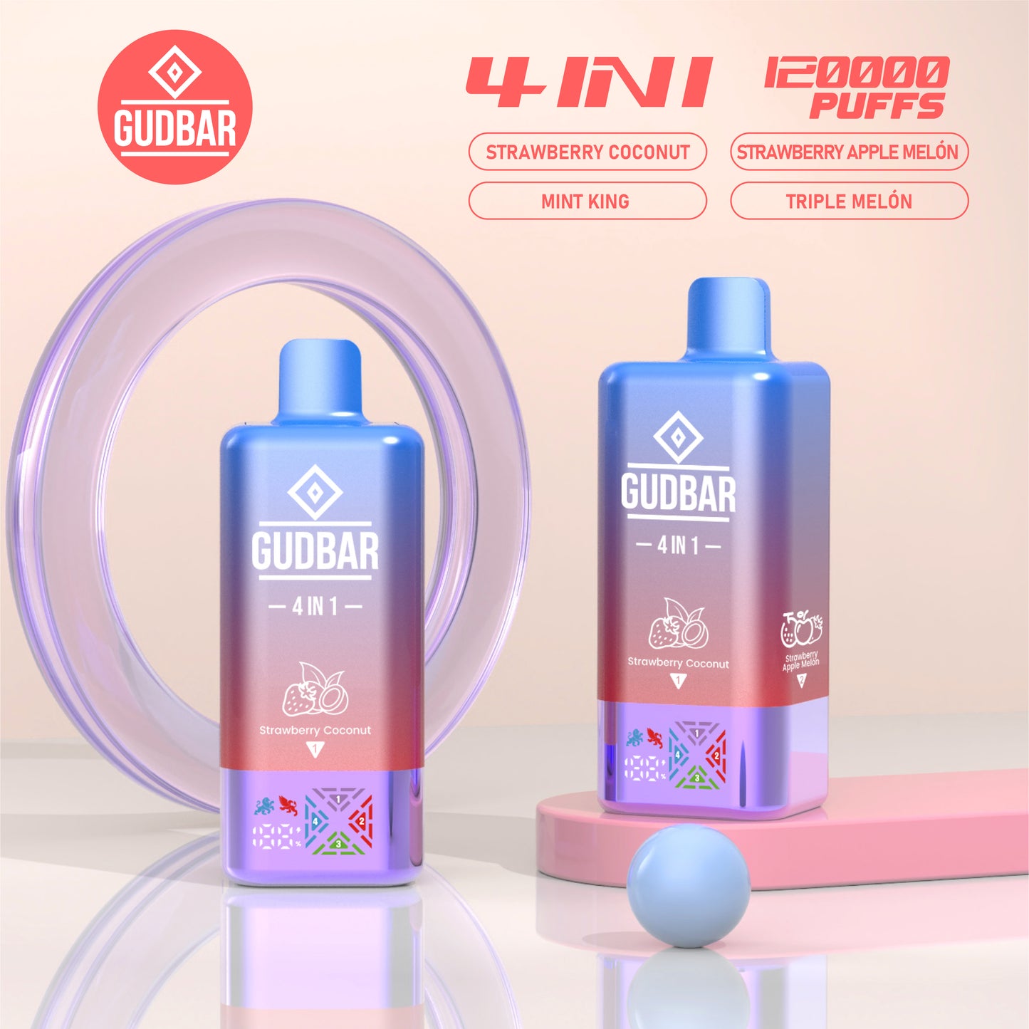 GUDBAR™ 4 en 1 – 120.000 Puffs