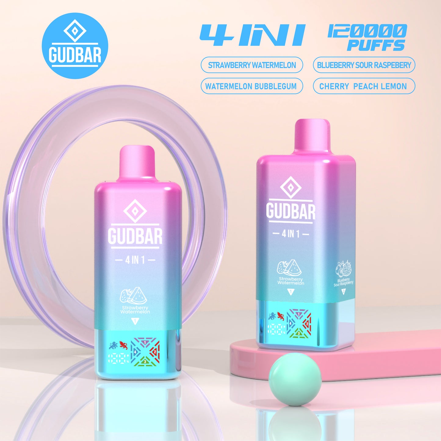 GUDBAR™ 4 en 1 –120.000 Puffs