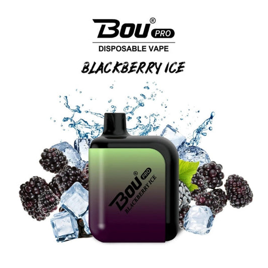 Vaper Desechable Bou Pro 7000 Puffs Black Berry Ice