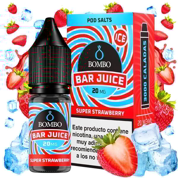 Sales Super Strawberry Ice - Bar Juice by Bombo 10ml