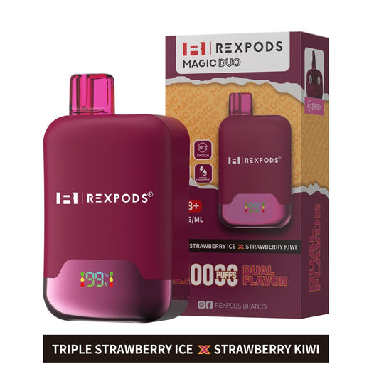 Rexpods 20k Triple Strawberry × Strawberry Kiwi