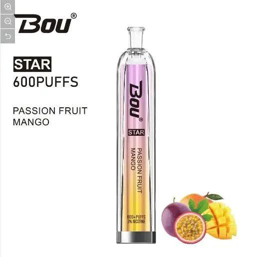 Vaper Desechable Bou star Passion Fruit  Mango 🥭 🍈