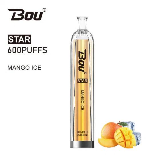 Vaper Desechable Bou Star Mango ice 🧊🥭