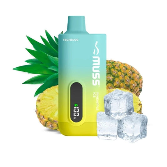 Vaper Desechable  Tech 8000 Puffs Pineapple Ice 0% Nic.